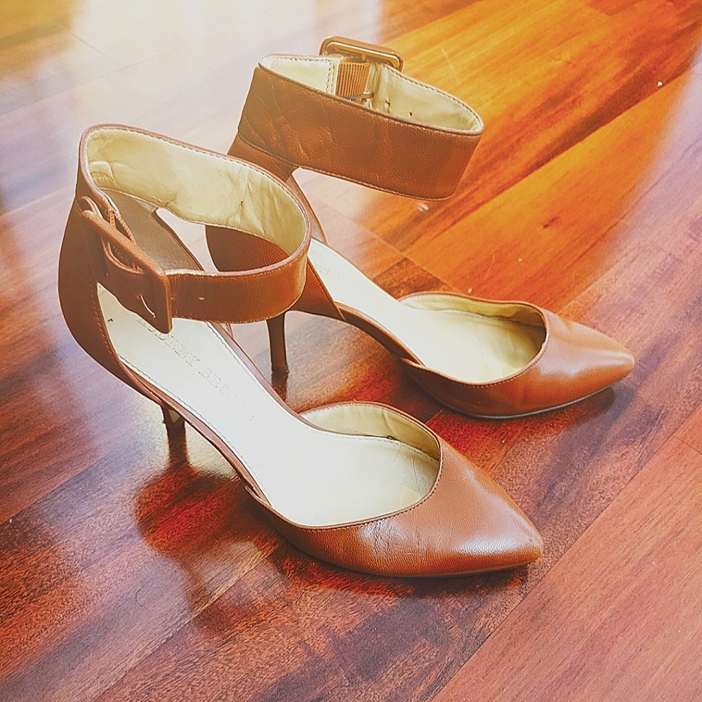 Audrey Brooke ankle strap pump